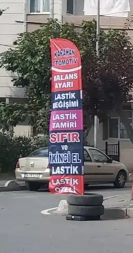 Oto Lastikçi Olta Bayrağı-3